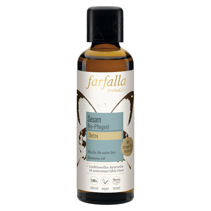 farfalla Sesam, Bio-Pflegeöl, 75ml, Detox - Produktbild