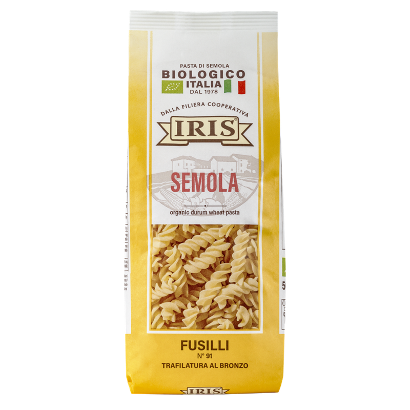 IRIS  Fusilli hell aus ökologischer Hartweizengrieß 500 g von der IRIS Landwirtschaftskette, 100% italienisch. - Produktbild