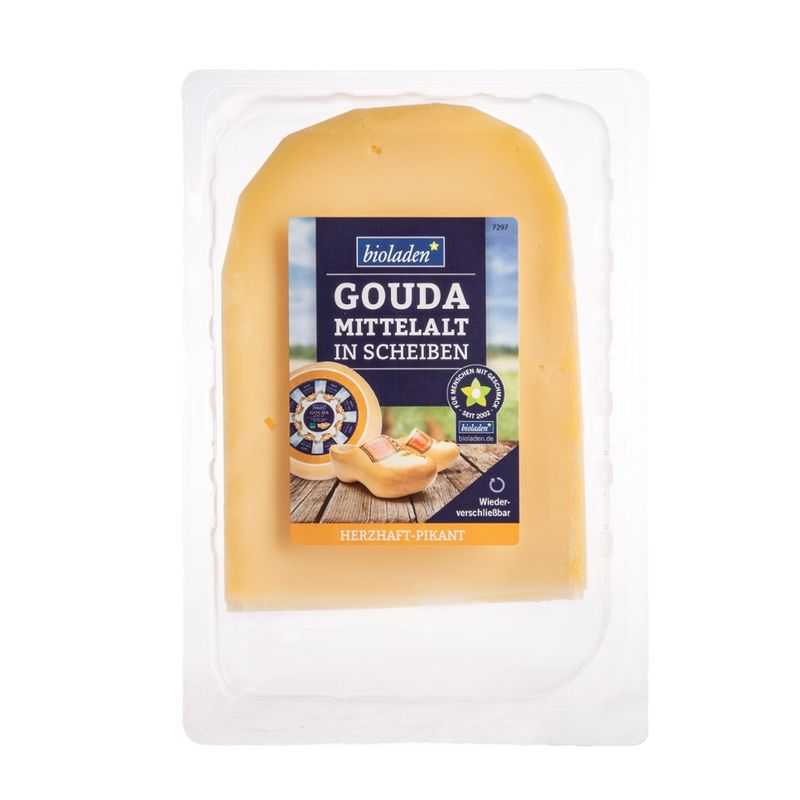 bioladen Gouda mittelalt, in Scheiben - Produktbild