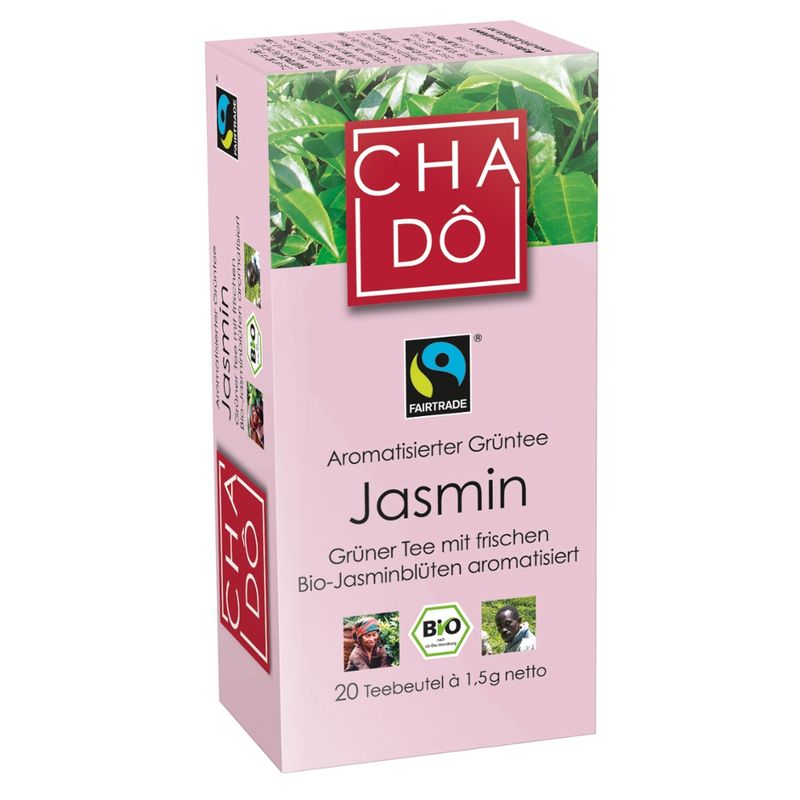 Cha Dô Fairtrade Jasmin Teebeutel 20x1,5g - Produktbild