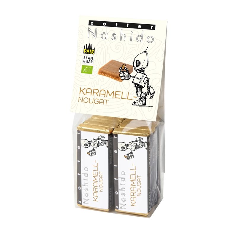 Zotter Schokolade Nashido Karamellnougat - Produktbild