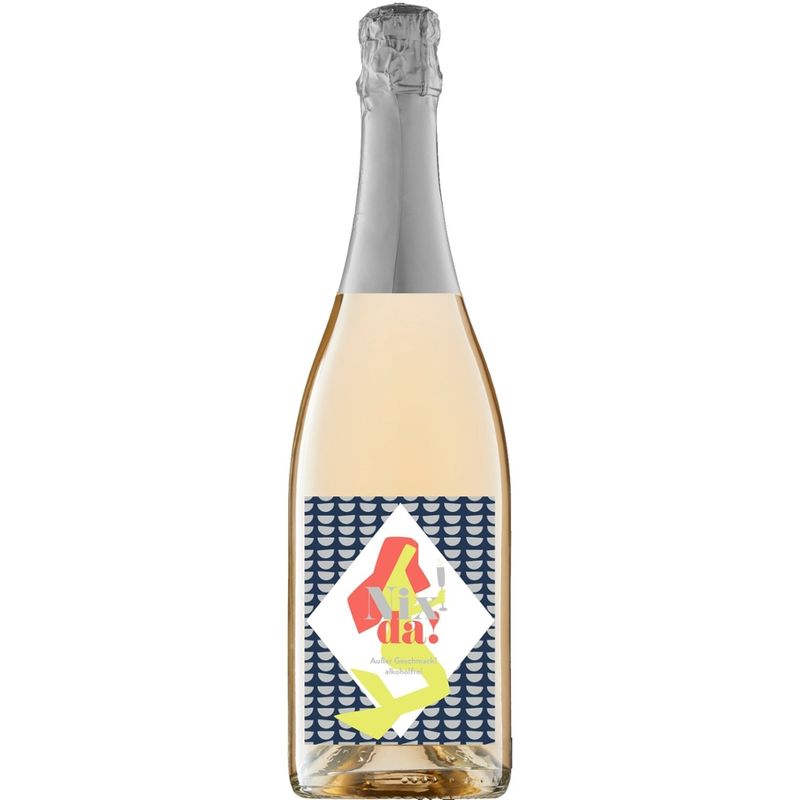 Weinhaus Krauss Bio Nix Da! Alkoholfrei 0,75 L, Schäumendes Getränk auf Basis eines entalkoholisierten Bio-Weines - Produktbild