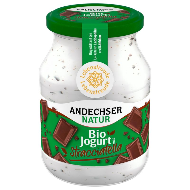 Andechser Natur Bio Jogurt mild Stracciatella 3,8% - Produktbild