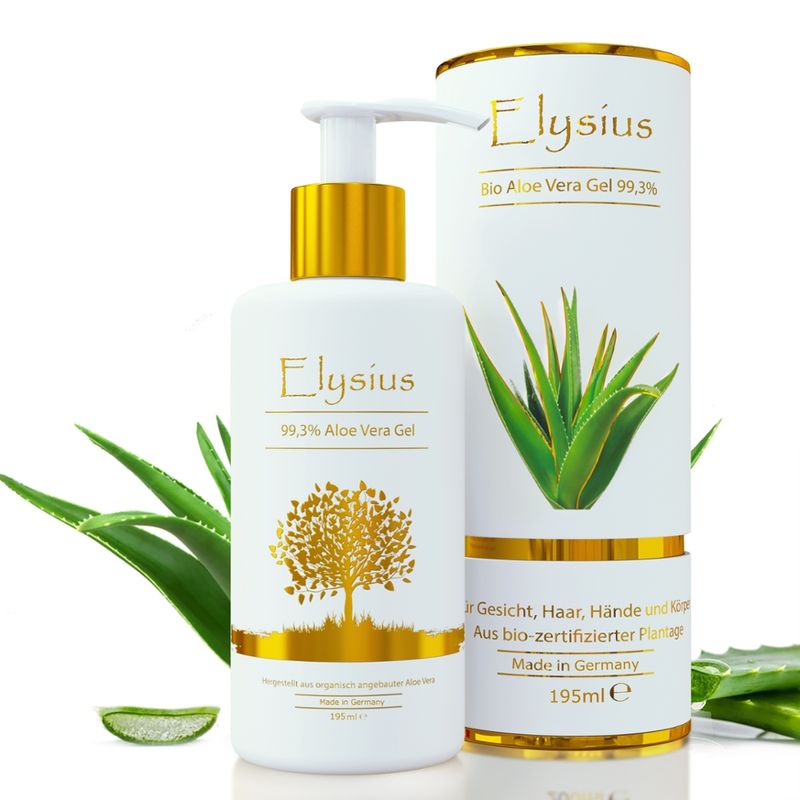Elysius Naturkosmetik Elysius Bio Aloe Vera Gel 99,3% für Gesicht / Haare / Körper - Produktbild
