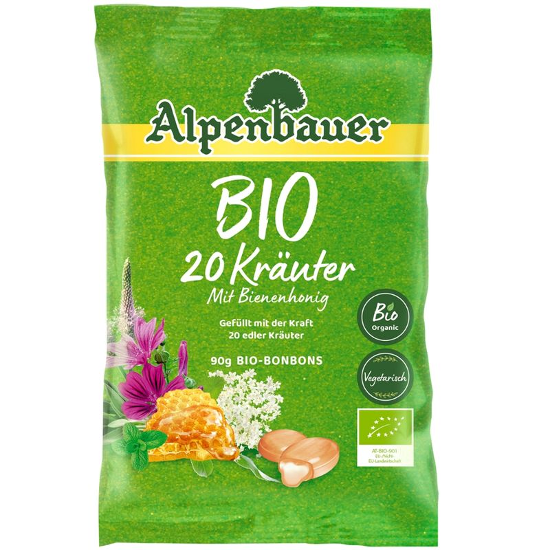 Alpenbauer  Bio Bonbons mit 20 Kräutern - Produktbild