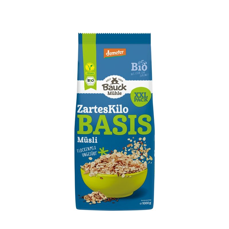 Bauck Mühle Basis Müsli Das zarte Kilo Demeter - Produktbild