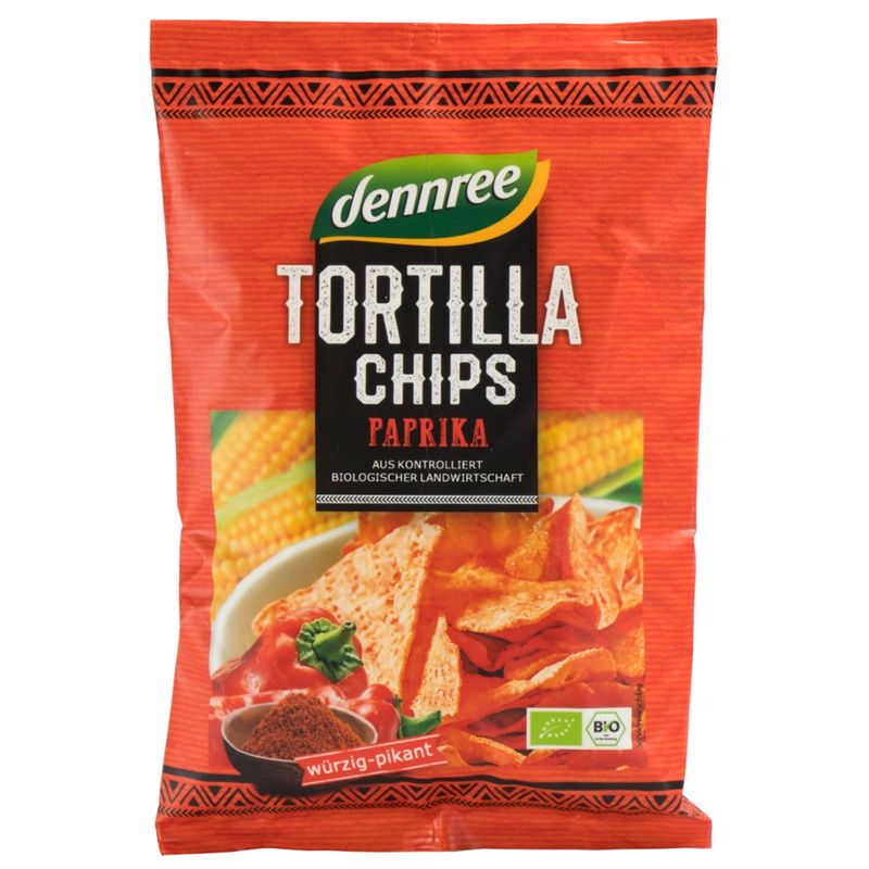 dennree Tortilla-Chips Paprika - Produktbild