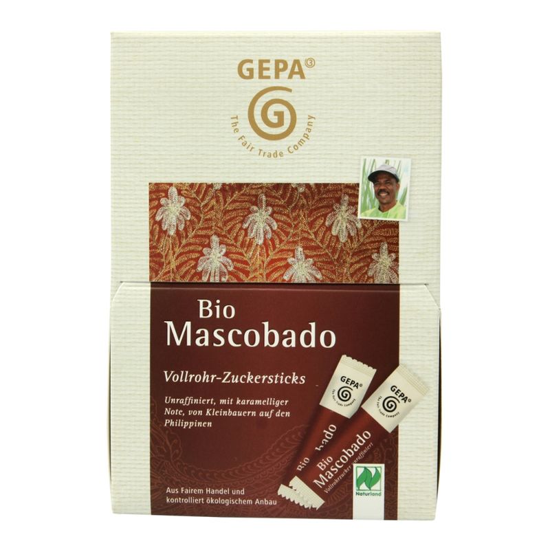 GEPA - The Fair Trade Company Bio Mascobado Vollrohr-Zuckersticks - Produktbild