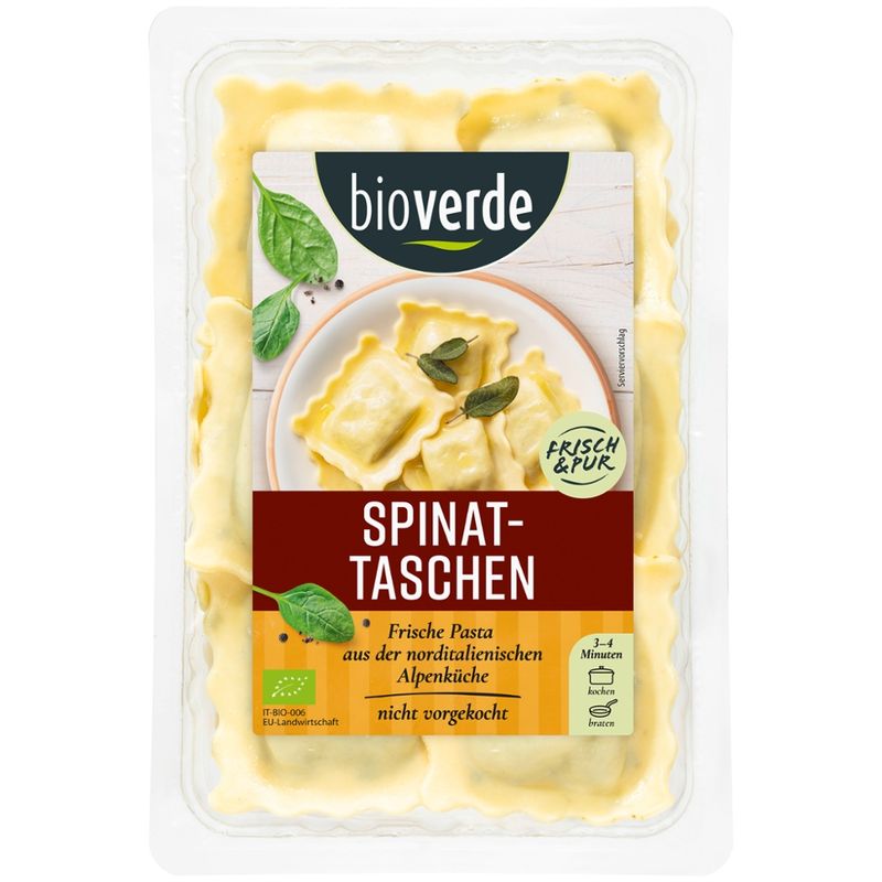 bio-verde Frische Spinattaschen 250 g - Produktbild