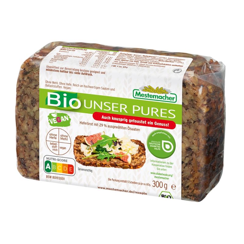 Mestemacher GmbH Mestemacher BIO Unser Pures Brot - Produktbild