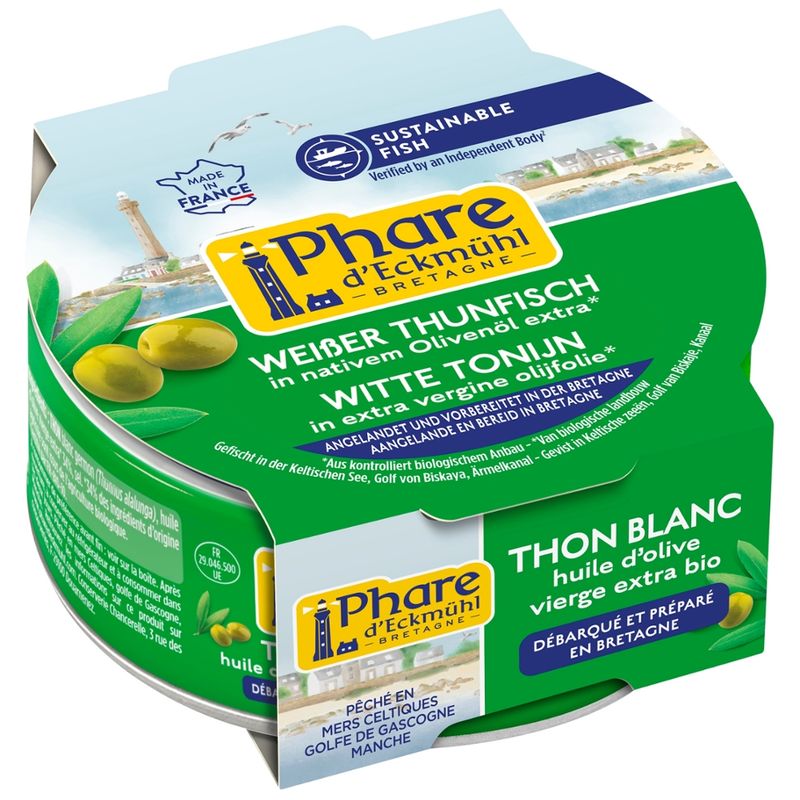 Phare d´Eckmühl Weißer Thunfisch in nativem Olivenöl extra* 160g - Produktbild