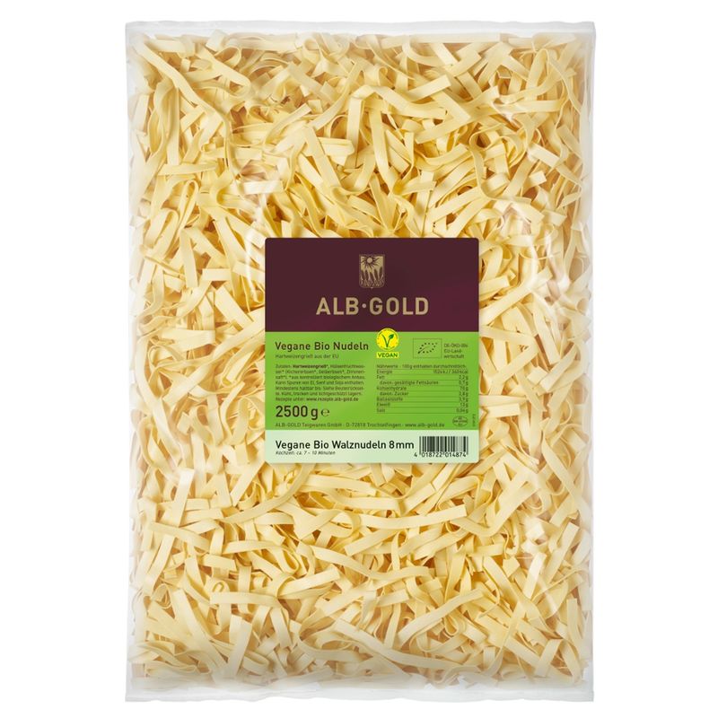 ALB-GOLD AG vegane Bio Walznudeln 2,5KG - Produktbild