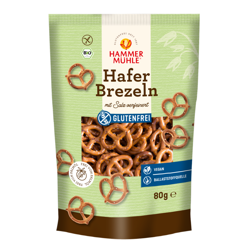 Hammermühle Bio Haferbrezeln mit Salz gf - Produktbild