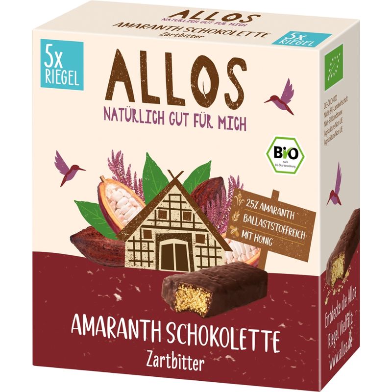 Allos Amaranth Schokolette Zartbitter 5er Pack - Produktbild