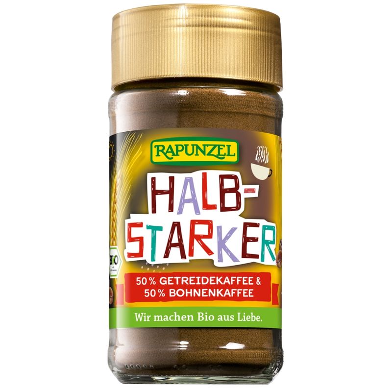 Rapunzel Halbstarker Instant 50% Getreidekaffee & 50% Bohnenkaffee - Produktbild