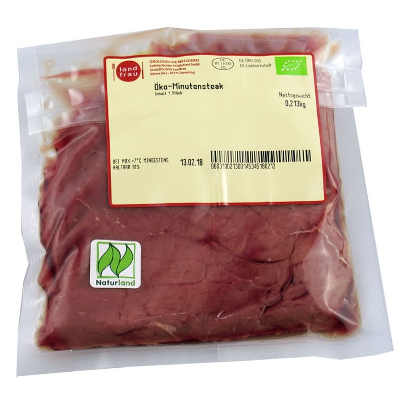 Landfrau Öko-Minutensteak aus der Nuss - Produktbild