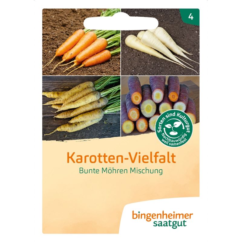 Bingenheimer Saatgut Karotten-Vielfalt - Möhrenmischung (Saatgut) - Produktbild