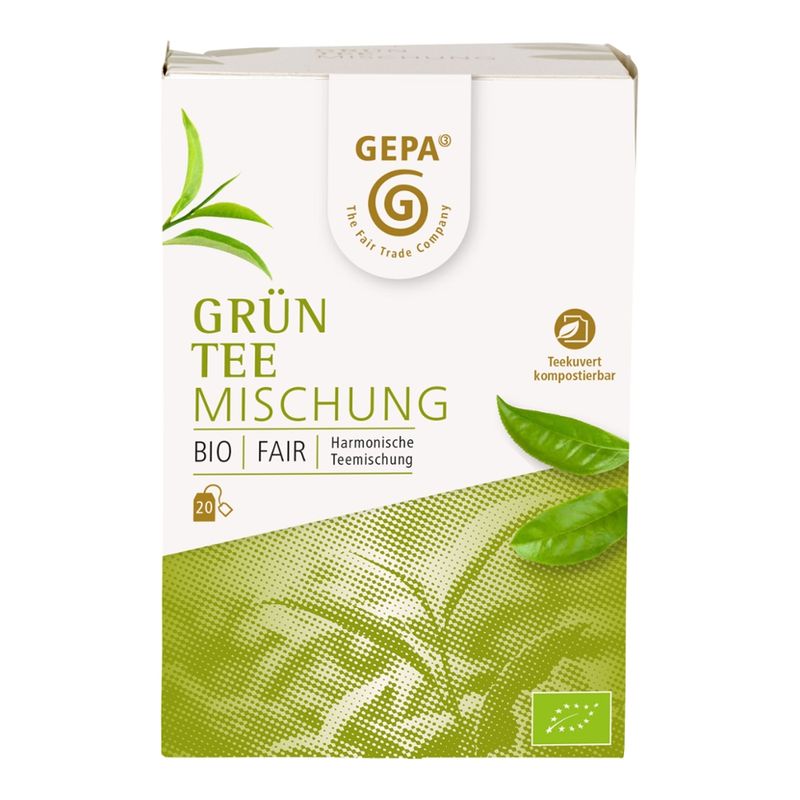 GEPA - The Fair Trade Company Bio Grünteebeutel  Mischung - Produktbild