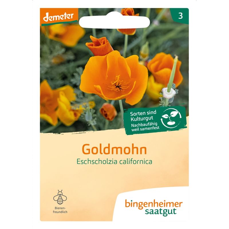 Bingenheimer Saatgut Goldmohn - Blumen (Saatgut) - Produktbild