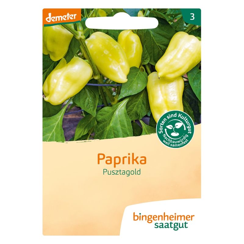 Bingenheimer Saatgut Pusztagold - Paprika (Saatgut) - Produktbild