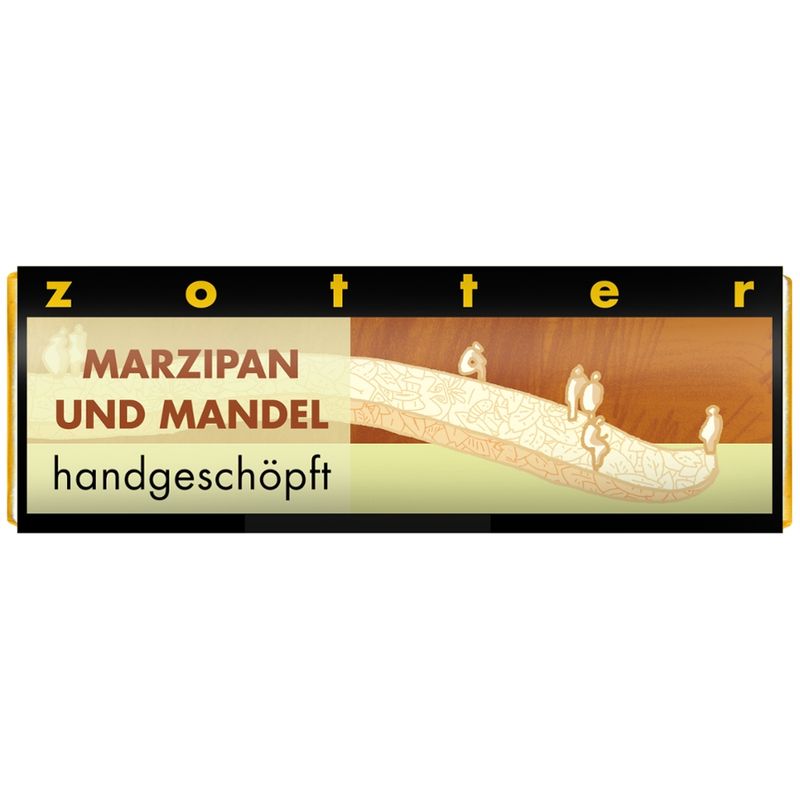 Zotter Schokolade Schoko- Mini Marzipan und Mandeln - Produktbild