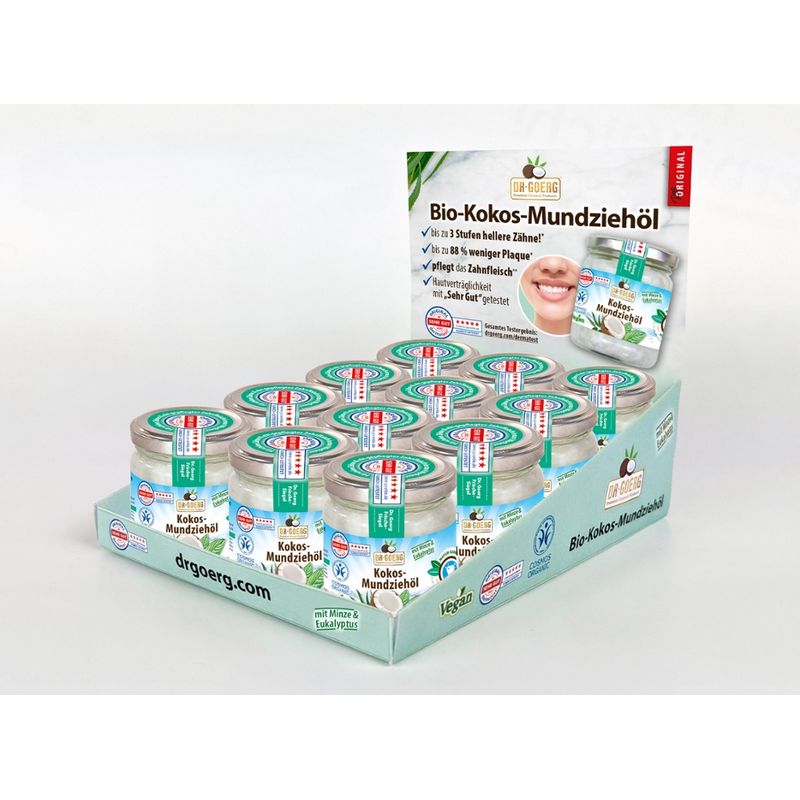 Dr. Goerg Theken-Display Bio-Kokos-Mundziehöl mit Minze & Eukalyptus - Produktbild