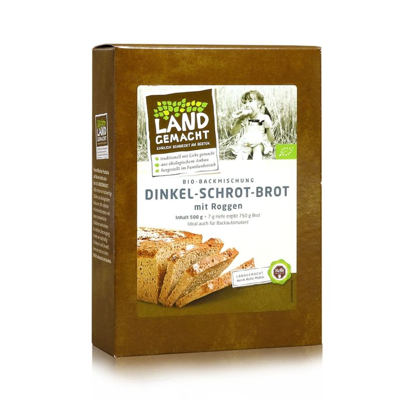 Rolle Mühle Bio Backmischung Dinkel-Schrotbrot - Landgemacht - Produktbild