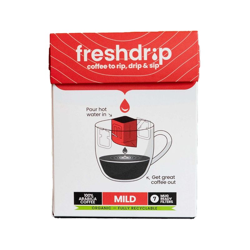 Freshdrip Freshdrip Coffee MILD biologisch - Frischer Filterkaffee zum Direktaufbrühen - Produktbild