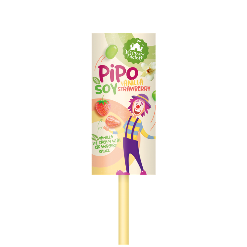 Ice Cream Factory Pipo Vanilla Strawberry - Produktbild