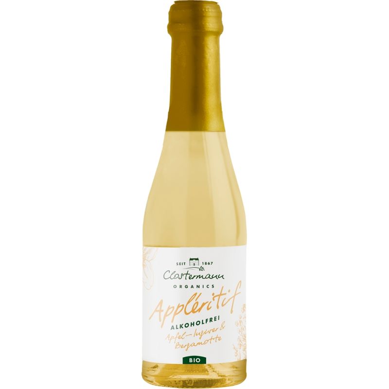Clostermann Appleritif Apfel - Ingwer & Bergamotte Piccolo (alkoholfrei) - Produktbild
