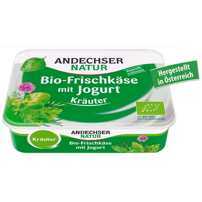 Andechser Natur Bio Frischkäse Kräuter 65% - Produktbild
