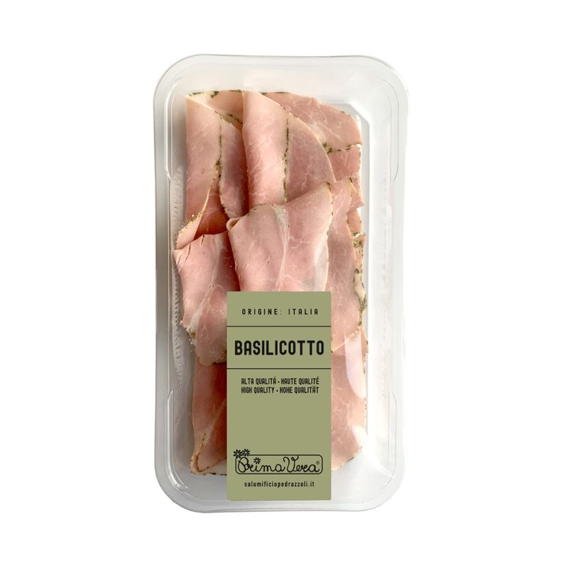 PrimaVera Italienischer Bio Kochschinken mit Basilikum SB handgelegt 100 g - Produktbild
