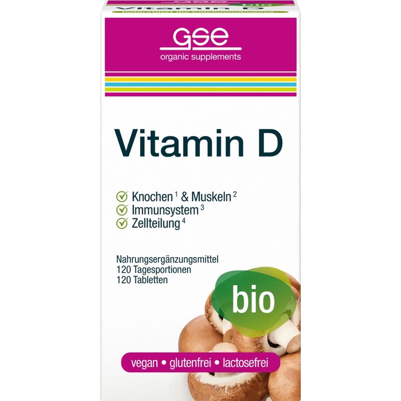 GSE  Vitamin D Compact (Bio), 120 Tabletten à 280 mg - Produktbild