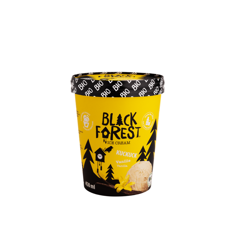 BLACK FOREST ICE CREAM  BLACK FOREST ICE CREAM Bio Vanille 450ml Becher - Produktbild
