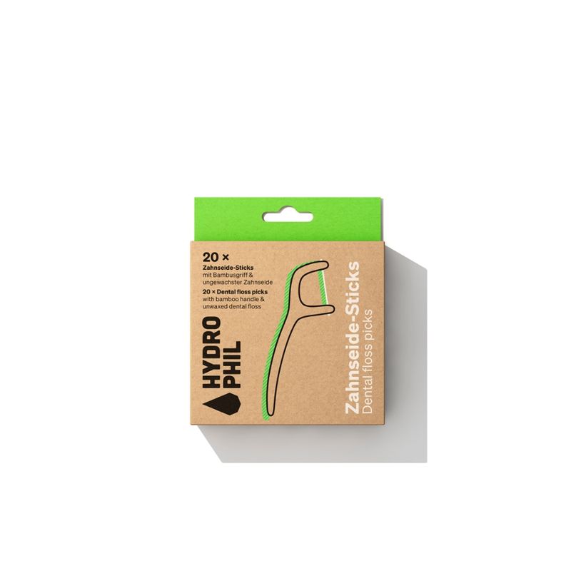 HYDROPHIL HYDROPHIL – Zahnseide-Sticks mit Bambusgriff - Produktbild