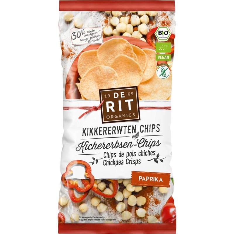 De Rit Kichererbsen-Chips Paprika - Produktbild