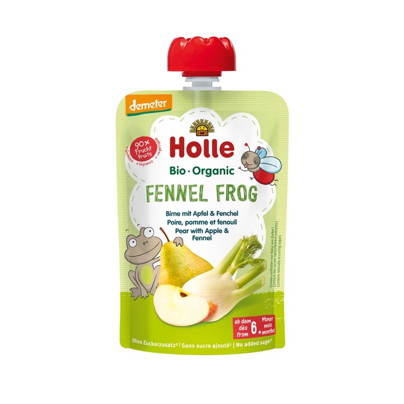 Holle  Fennel Frog - Birne mit Apfel & Fenchel - Produktbild