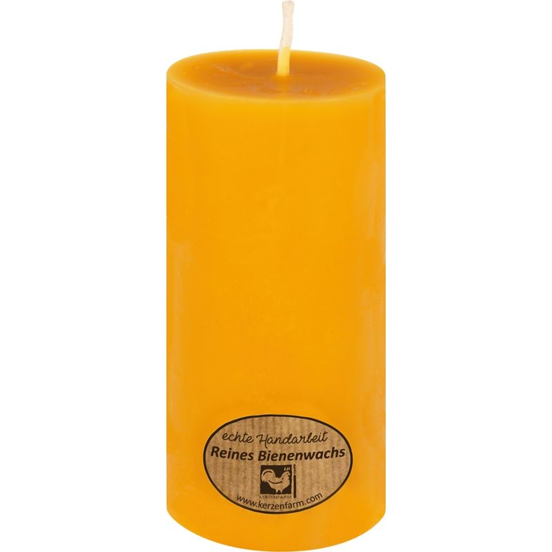 Kerzenfarm Hahn Bienenwachsstumpen aus reinem Bienenwachs 95x40 mm - Produktbild