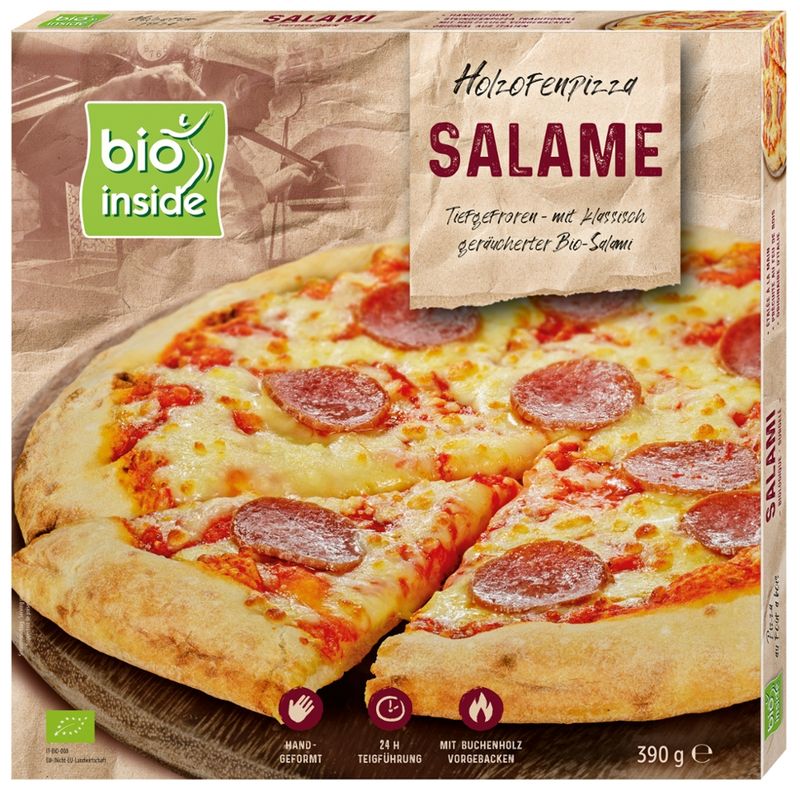 bio inside Holzofenpizza Salame - Produktbild
