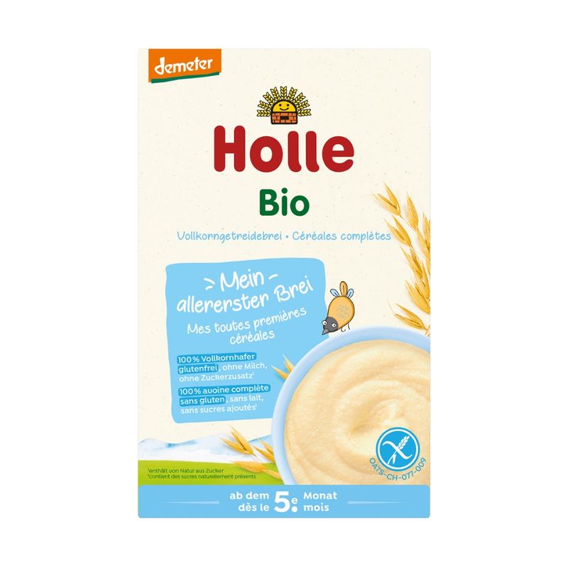 Holle  Bio-Vollkorngetreidebrei Mein allererster Brei Hafer - Produktbild