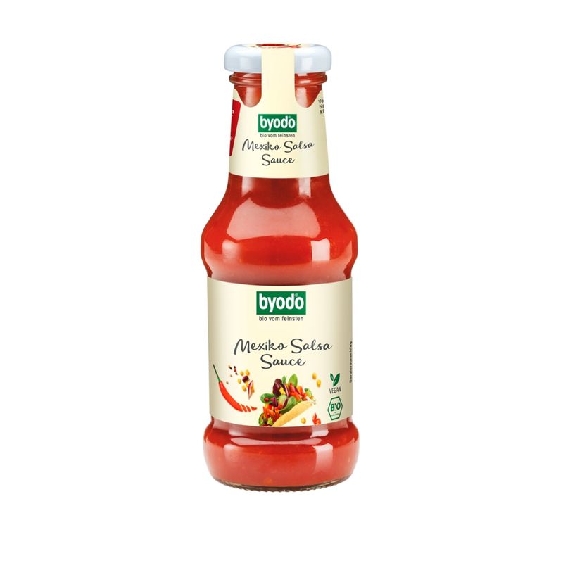 Byodo Byodo Mexiko Salsa Sauce 250 ml, spicy-hot sauce in the Mexican style, 250 ml - Produktbild