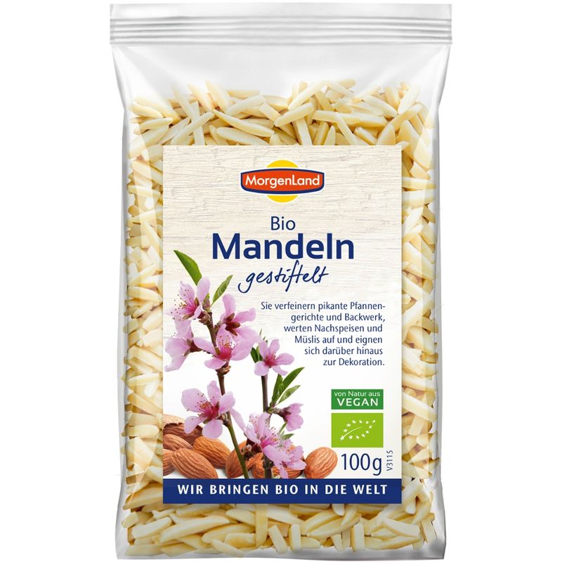 MorgenLand Bio Mandeln gestiftelt - Produktbild