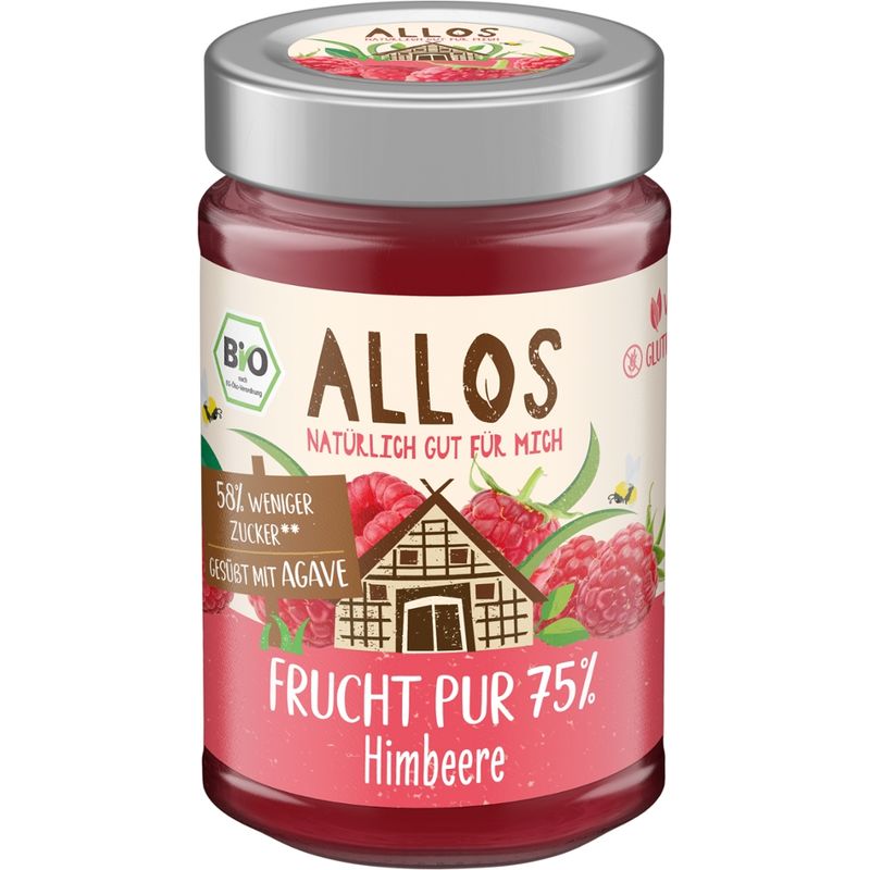 Allos Frucht Pur 75% Himbeere - Produktbild