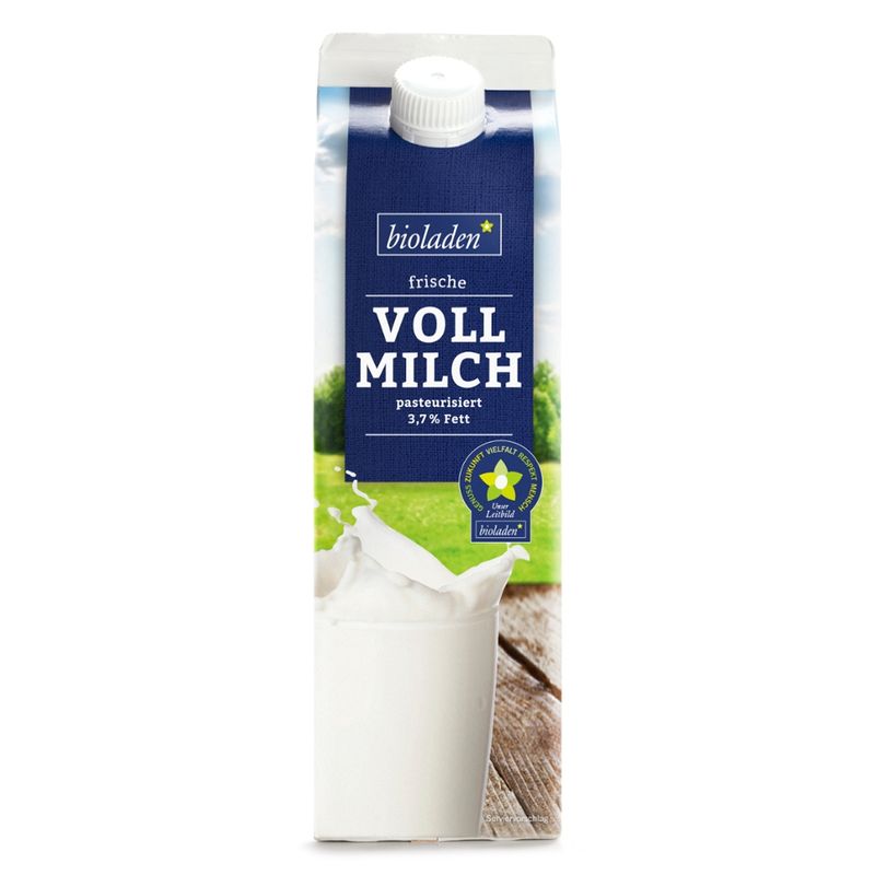 bioladen Vollmilch im Karton, 3,7 % Fett - Produktbild