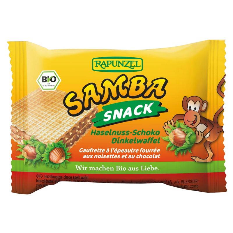 Rapunzel Samba Snack, Haselnuss-Schoko Schnitte - Produktbild