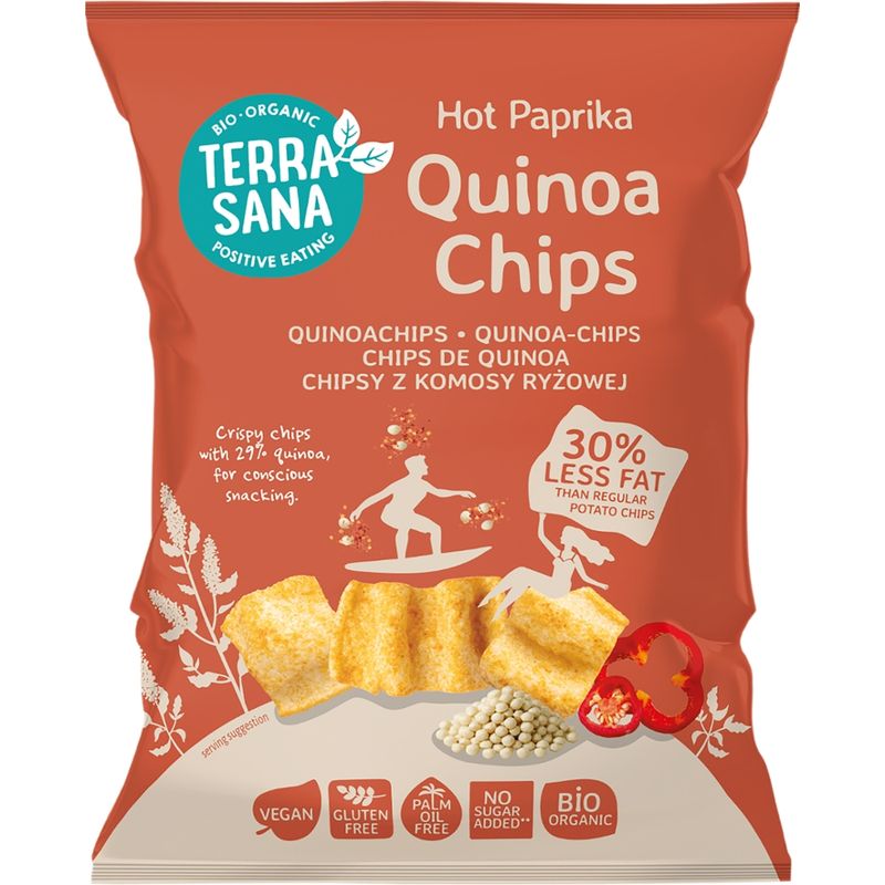 TerraSana Quinoa Chips Hot Paprika - Produktbild