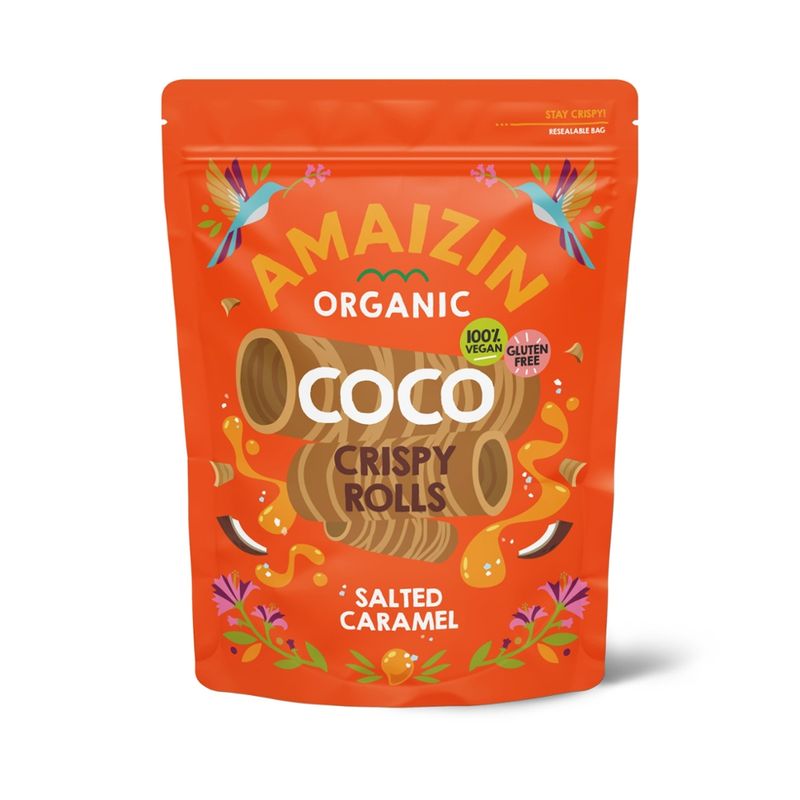 Amaizin Coco crispy rolls Karamell - Produktbild