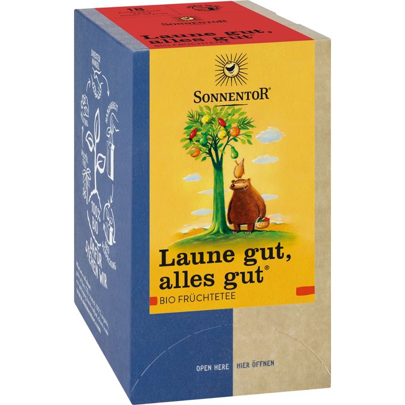 Sonnentor Laune gut, alles gut® Früchtetee, Doppelkammerbeutel - Produktbild