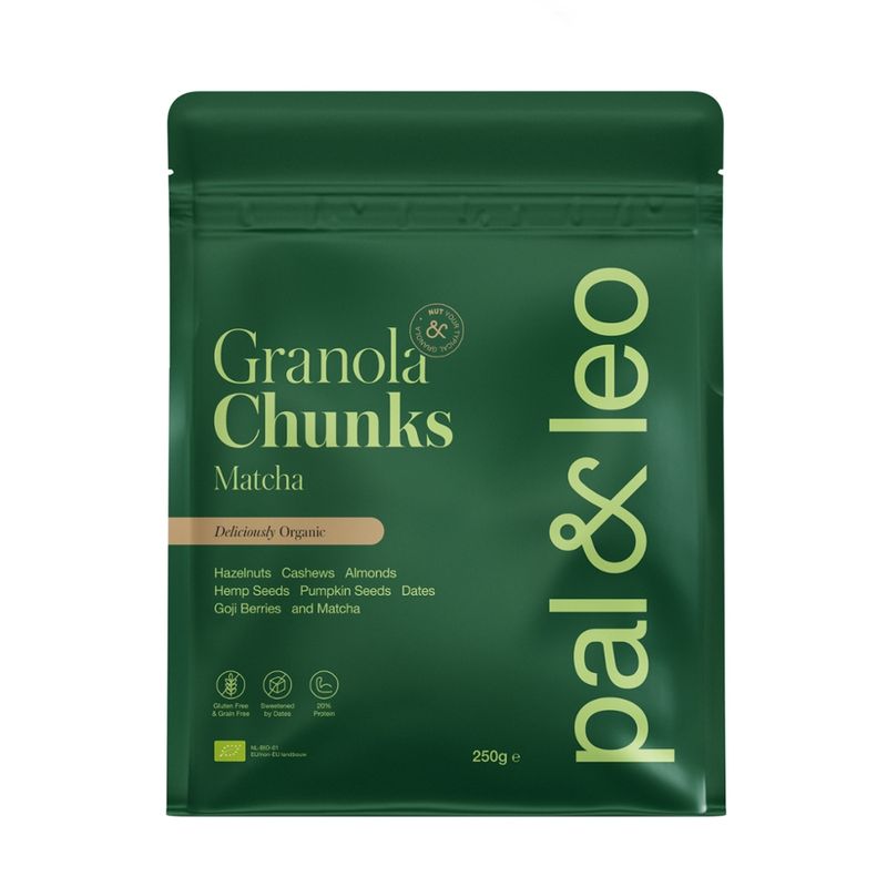 PAL & LEO Pal & Leo Organic Granola Chunks Matcha 250g - Produktbild