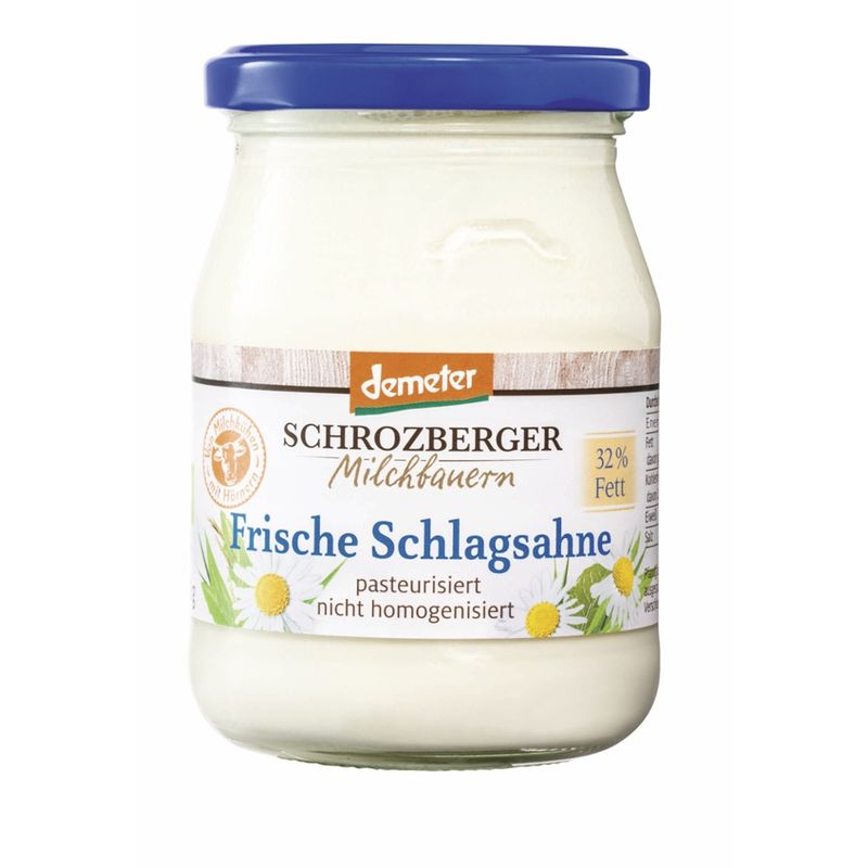 Schrozberger Milchbauern demeter Schlagsahne 250g - Produktbild